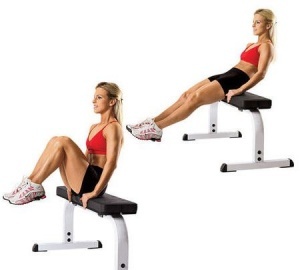 Do leg lifts while sitting