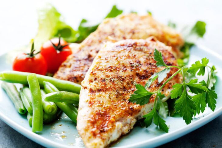 low carb chicken breast with vegetables