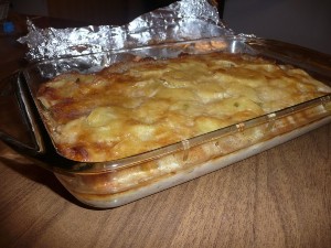 casserole with potatoes